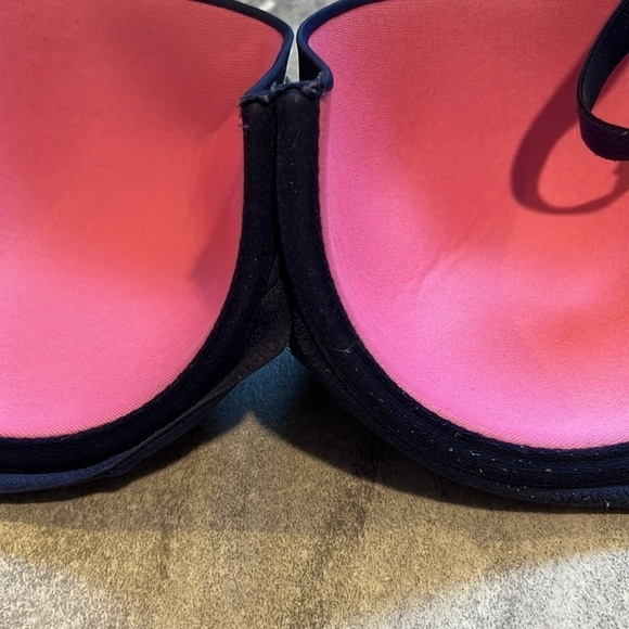 Limited Edition Pink Wear Everywhere Demi lightly line navy & light blue 36DD - Picture 3 of 8